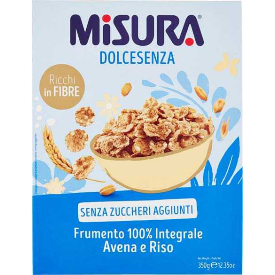 Misura Dolcesenza Cereali con Frumento, Avena e Riso Gr.350