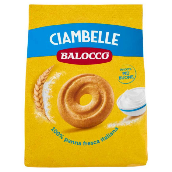 Balocco Biscotti Ciambelle con Panna Fresca Italiana Gr.700