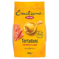Barilla Emiliane Tortelloni all'Uovo con Prosciutto Crudo e Parmigiano Reggiano Gr.250