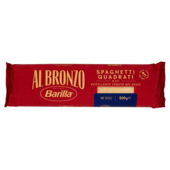 Barilla Pasta Al Bronzo Spaghetti Quadrati N°337 Gr.500