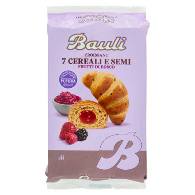 Bauli Croissant Frutti di Bosco 7 Cereali e Semi Pz.6 Gr.270