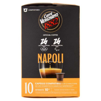 Caffè Vergnano 1882 Èspresso1882 Napoli Capsule Compatibili Nespresso 10 x Gr.5