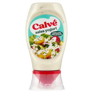 Calvé Salsa al Gusto Yogurt Panna Acida ed Erba Cipollina Top Down Ml.240