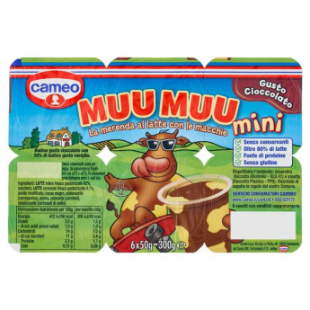 Cameo Muu Muu Mini Cioccolato Gr.50X6