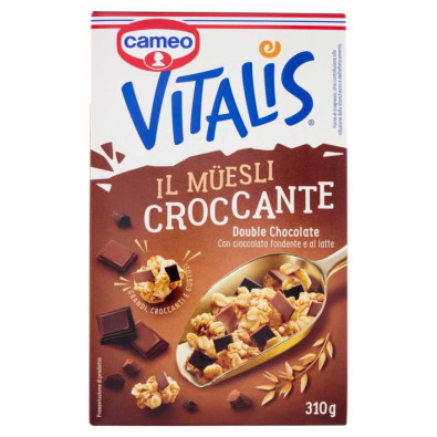 Cameo Vitalis Müesli Croccante Double Chocolate Gr.310