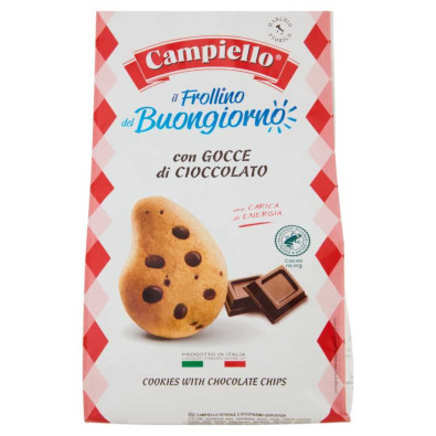 Campiello Le Dolcezze Dell'Aurora Frollini con Gocce di Cioccolato Gr.350