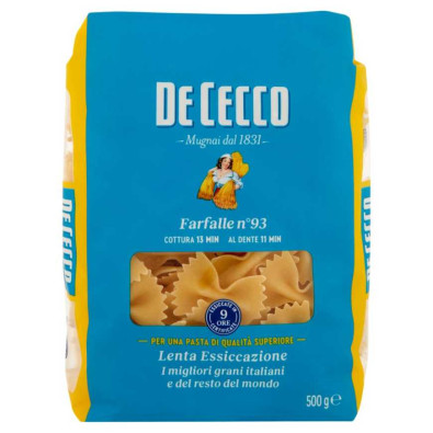 De Cecco Farfalle N°93 Gr.500