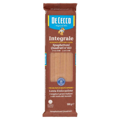 De Cecco Integrale Spaghettoni Quadrati n° 413 Gr.500