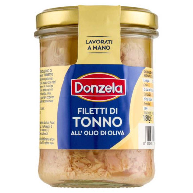 Donzela Filetti di Tonno all'Olio d'Oliva Gr.190
