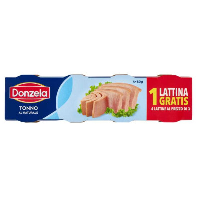 Donzela Tonno Naturale Gr.80 Pz.4