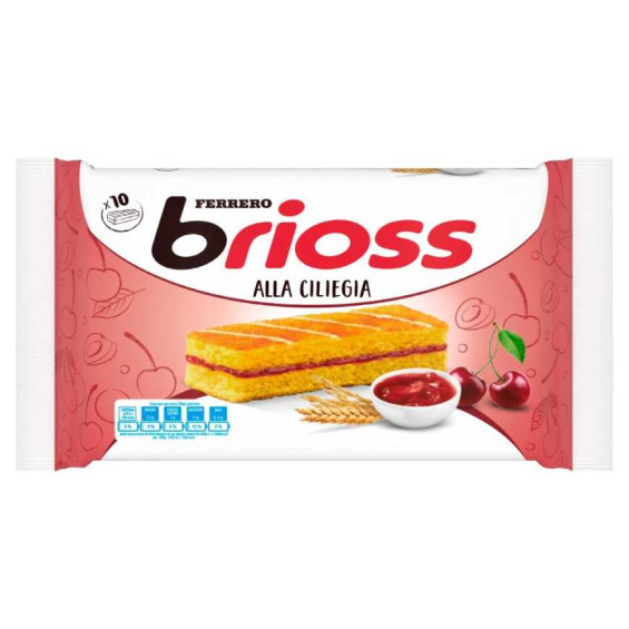 Ferrero Brioss Confettura di Ciliegia e Cereali Gr.280 Pz.10