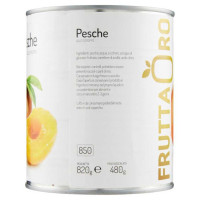 Frutta Oro Pesche Sciroppate Latta Ml.850