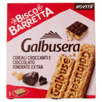 Galbusera BiscoBarretta Cereali Croccanti e Cioccolato Fondente Extra 5 x Gr.46