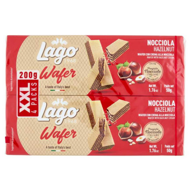 Gastone Lago Wafer alla Nocciola Multipack Gr.50 Pz.4