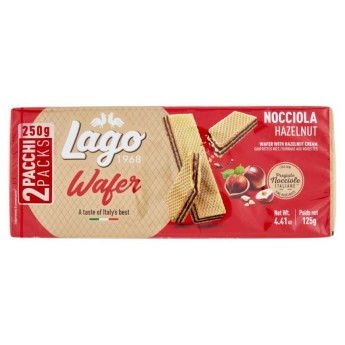 Gastone Lago Wafers alla Nocciola Gr.125 Pz.2