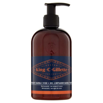 Gillette King Detergente Barba e Viso Ml.350