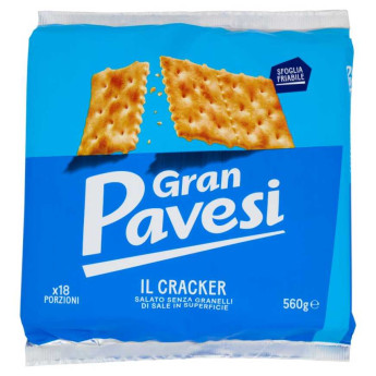 Gran Pavesi il Cracker Salato senza Granelli di Sale in Superficie Gr.560