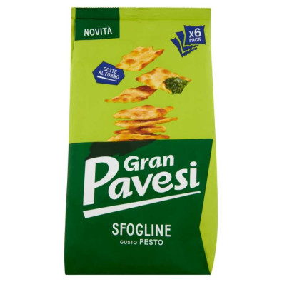Gran Pavesi Sfogline Gusto Pesto Snack Cotte al Forno Pz.6 Gr.180