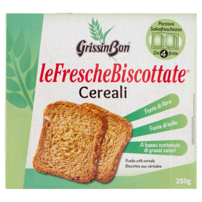 Grissin Bon Fette Biscottate Ai Cereali Gr.250