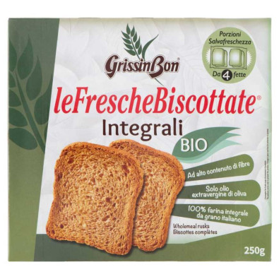 Grissin Bon Fette Biscottate Integrali Bio Gr.250