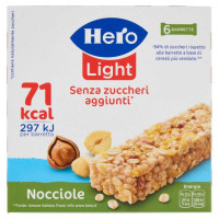 Hero Barrette Light alla Nocciola senza Zuccheri Aggiunti Gr.120 Pz.6