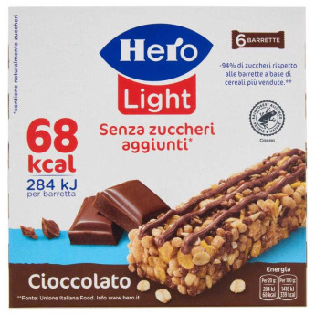 Hero Light Barrette Cioccolato Gr.20 Pz.6
