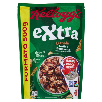 Kellogg's Extra Frutta e Frutta Secca Gr.500
