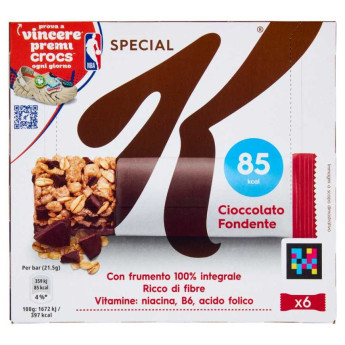 Kellogg’s Special K Barrette Cioccolato Fondente Gr.21,5 Pz.6