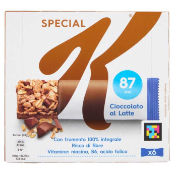 Kellogg’s Special K Barrette Cioccolato al Latte Gr.20 Pz.6