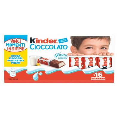 Kinder Cioccolato Barrette Pz.16 Gr.150