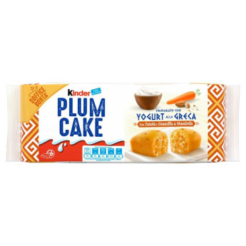Kinder Plumcake con Carota e Granella di Mandorla Pz.6 Gr.192