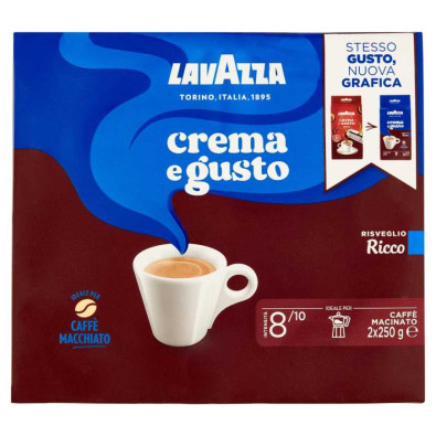 Lavazza Caffè Crema e Gusto Ricco Pz.2 x Gr.250