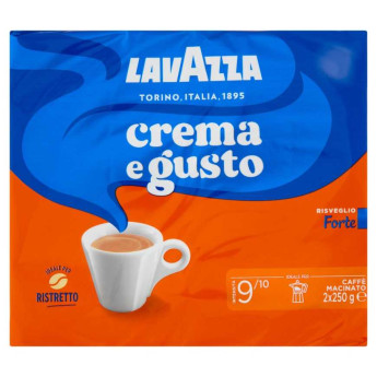 Lavazza Caffè Crema e Gusto Forte Pz.2 x Gr.250
