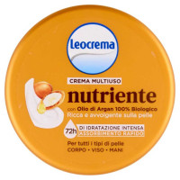 Leocrema Crema Multiuso Nutriente con Olio di Argan 100% Biologico Ml.200