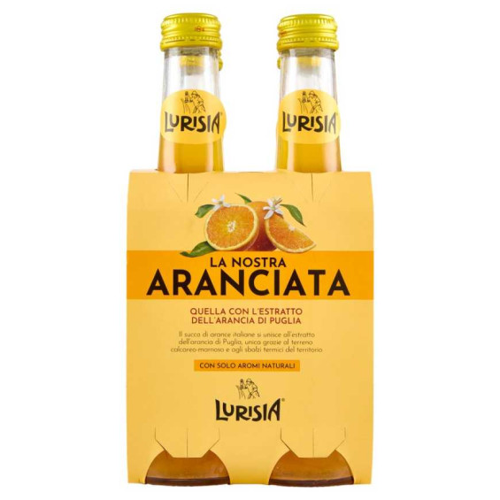 Lurisia La Nostra Aranciata in Bottiglia di Vetro Ml.275x4