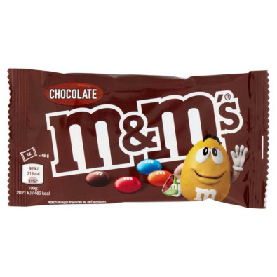 M&M's Chocolate Confetti al Cioccolato Gr.45
