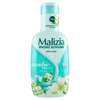 Malizia Bagno Schiuma con Antibatterico Muschio Bianco Ml.1000