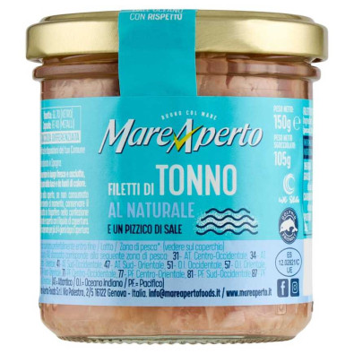 Mare Aperto Filetti di Tonno al Naturale Gr.150