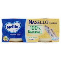 Mellin Omogeneizzato Pesce Nasello Gr.80X2
