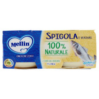Mellin Omogeneizzato Pesce Spigola Gr.80X2