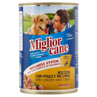 Miglior Cane Bocconi con Pollo e Tacchino Gr.405