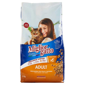 Miglior Gatto Croccantini con Pollo e Tacchino Kg.2