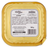 Miglior Gatto Vaschetta Pate' con Salmone Gr.100