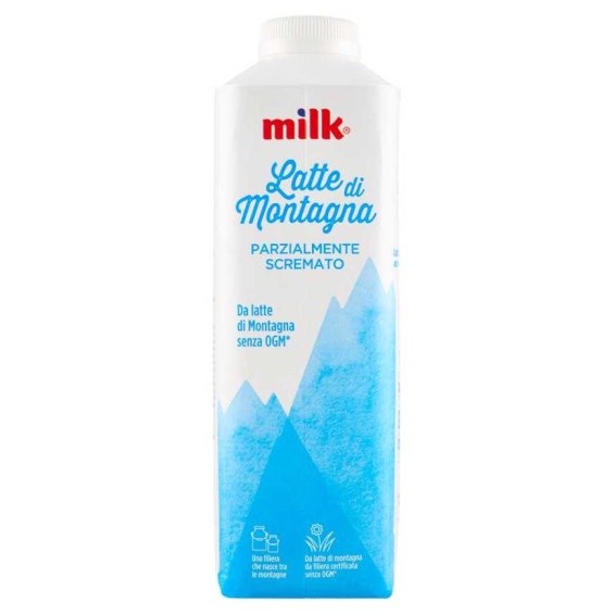 Milk Latte di Montagna Parzialmente Scremato Lt.1