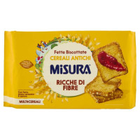 Misura Multicereali Fette Biscottate con Grano Saraceno, Farro e Quinoa Gr.320