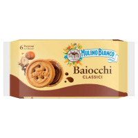 Mulino Bianco Baiocchi Biscotti con Crema alla Nocciola Pz.6 Gr.336