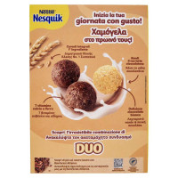 Nesquik Cereali Integrali Duo Palline al Cacao e Cioccolato Bianco Gr.325