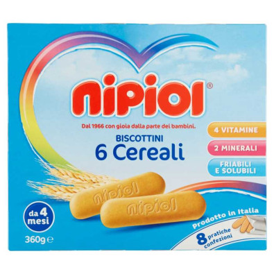 Nipiol Biscotto 6Cereali Gr.360