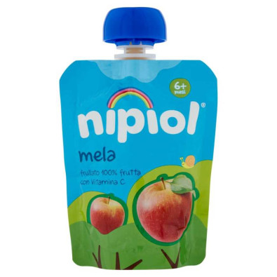 Nipiol Frullato Mela 100 % Frutta con Vitamina C Gr.85