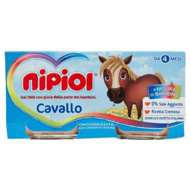 Nipiol Omogeneizzato Carne Cavallo Gr.80X2